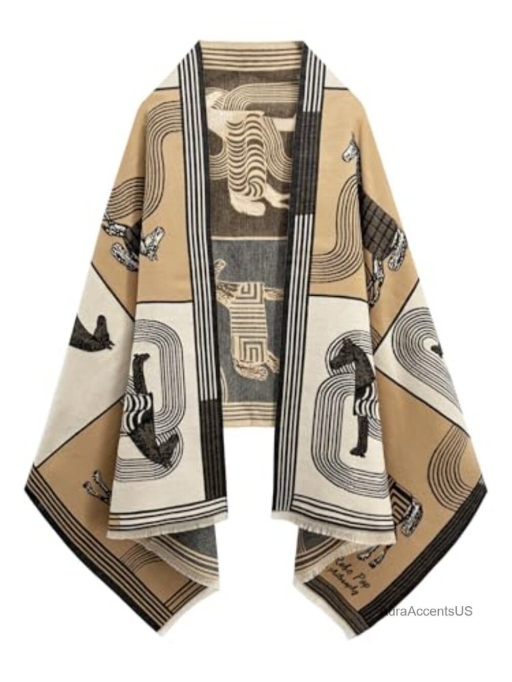 Reversible Pashmina Shawl Wrap Women 100% Acrylic Large Scarf